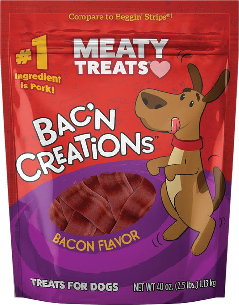 Bak'N Creation Dog Treats Bacon, 25 Oz, 1Piece