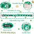 Maca Bates Clover Dog Collar, Comfortable Soft St. Patrick's Day Collar with Adjustable Metal Buckle