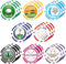 Sosation 24 Pcs Golf Ball Marker - Funny Poker Chip Collection, 1.57 Inches Set for Men & Women Accessories