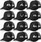 Hercicy 12 Pcs Black Frost Wild Mountain Pine Tree Trucker Hat - Adjustable Mesh Snapback Baseball Caps for Men Women