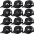 Hercicy 12 Pcs Black Frost Wild Mountain Pine Tree Trucker Hat - Adjustable Mesh Snapback Baseball Caps for Men Women