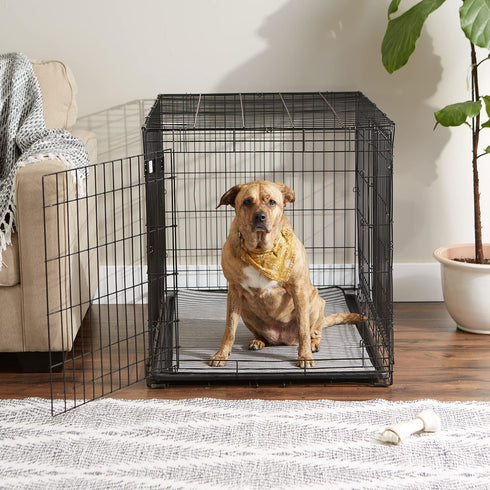 Bone Dry Striped Pet Cage Mat, XX-Large - 30 x 45 inches, Gray