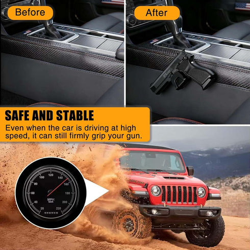 30lb Magnetic Gun Mount for Truck Car, Gun Holster for Pistol, Rating Gun Magnet Mount for Truck Car Vehicle Desk Safe