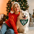 4 Pack Christmas Dog Scarves - Plaid Triangle Bandanas for Small to Large Dogs and Cats - Holiday Gift Set