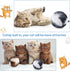 Skylety 8 Pieces Cat Pom Poms Ball with Catnip, Soft Plush Fuzzy Balls for Kitten Interactive Play