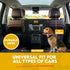 Dog Car Backseat Barrier Padded Durable Nylon Net Pet Barrier with Mesh Windows | Vehicle Travel Dog Fence, Universal