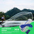 4ft/1.2m Hand Thrown Cast Net for Fishing with Weighted Steel Sinkers, Single Monofilament Mesh, Freshwater