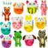 Kyatico 30 Pcs Dog Squeaky Toys, Cute Plush Small Dog Toys with Squeakers,Interactive Puppy Chew Toys for Small Medium