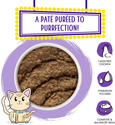 Weruva Wet Cat Food, Meal or No Deal with Chicken and Beef Pate, 5.5oz Can, Pack of 8