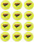 Franklin Pet Supply RSF Squeak Mini 1.75" Tennis Balls, Dog Toy Squeaks When Squeezed, Pack of 12