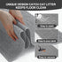Motsamla 35" 24" Cat Litter Mat, Litter Trapping Mat Soft on Kitty Paws, x Kitten Litter Box Mat for Cleaner Floors
