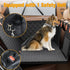 400lbs, Hammock PETICON Back Seat Extender for Dogs, Hard Bottom Dog Car Seat Cover - Supports Rear Seat Pet Cover