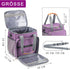 Pet Grooming Bag, Organizer Tote for Dog Grooming Supplies, Perfect for Pet Grooming Tool Kit (Purple)