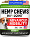 Advanced Hemp + Glucosamine Dog Joint Supplement - Hip Joint Pain Relief