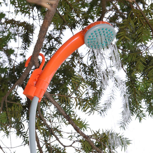 Ivation Portable Outdoor Shower, Battery Powered - Compact Handheld Rechargeable Camping Showerhead - Pumps Water from