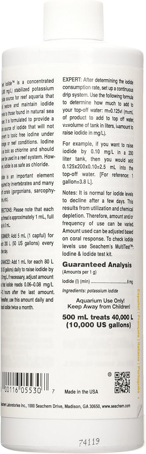 Seachem Reef Iodide 500ml