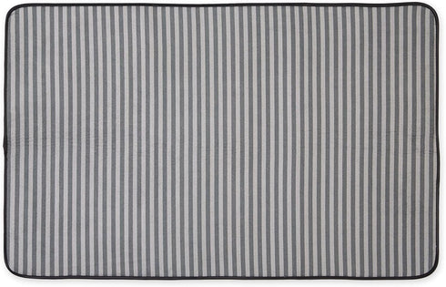 Bone Dry Striped Pet Cage Mat, XX-Large - 30 x 45 inches, Gray