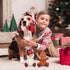 Rypet 3 Pack Dog Christmas Toys, Interactive Durable Stuffed Plush Toys for Medium Small Dogs
