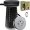 ALEVMOOM XXL 18.1" Telescoping Stool with Thick Cushion, Portable Telescoping More Sturdy