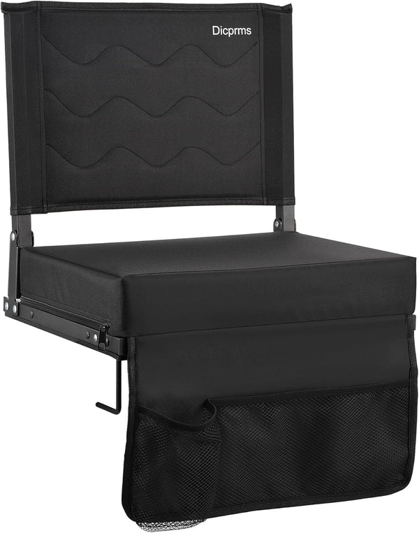 Dicprms Stadium Seats for Bleachers with Back Support, Bleacher Chairs with Back and
