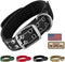 Tactical Dog Collar for Medium and Large Dogs, Adjustable Military Collar with Soft Padded Handle, Heavy Duty Double
