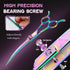 7" Downward Curved Dog Grooming Scissors - Safety Shears for Grooming Face and Paws, Trimming Shears for Dogs and Cats