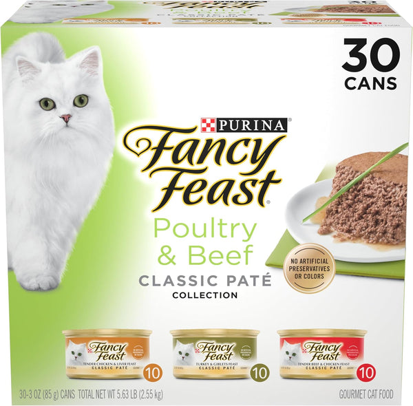 Fancy Feast Poultry and Beef Feast Classic Pate Collection Grain Free Wet