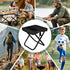BKLRBRV 1.97" 0.99LB 200LB Ultra-Thin Portable Folding Stool - Slim Fold, Lightweight, Capacity Camping Chair