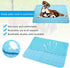 Pet Cooling Mat for Dogs, Dog Cooling Pad for Kennels, Crates, Cars, Indoor & Outdoor Ice Silk Mat (Blue, XL 40"x28")