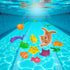 Jizlan 6 Swimming Pcs Pool Cat Interactive Toy, Cat Pool Toys, Floating Water Toy, Pet Kitten Bathing Fish Toy,Bath
