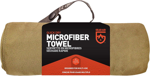 Gear AID Quick Dry Microfiber Towel - Ideal for Gym, Travel, and Camping Use