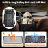 Kfonla 15lbs Center Console Dog Car Seat, Portable Pet Cat Puppy Booster Armrest Carseat, Anti-Collapse Pet Car Seat