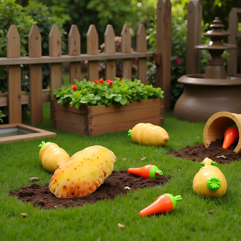 2025 Vegetable Dog Toy, New Potato Food Shape, Cute Toys Chew Toys for Small Medium Large Dogs Squeak ToysThis Product