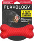 Playology Dog Toys Dual Layer Bone Chew Toy - Durable Rubber for Large Dogs - Beef Scented Red Toy Bones Made from Non