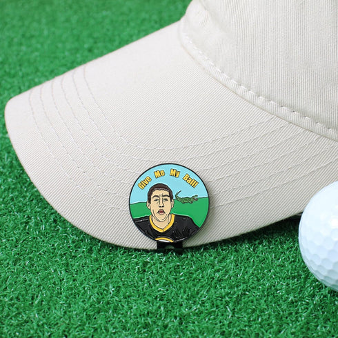 Funny Golf Ball Marker Gifts for Men, Magnetic Ball Markers with Golf Hat Clip, Cool Accessories for Golfers (8 Markers