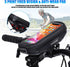 HUANLANG Waterproof Bike Phone Case with Handlebar Mount, Touch Screen Compatible, Fits Phones Below 6.7 inch