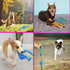 Engorgio Interactive Dog Chew Toys Crate Training Aids for Puppies, Puzzle Treat Dispenser with Rope Dogs Toy Ball