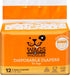 Wags & Wiggles Female Dog Diapers, X-Small, 12"-15" Waist, Disposable Doggie Diapers (Pack of 12)