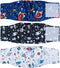 Pet Soft Dog Belly Band, 3 Packs Reusable Male Dog Diapers Wraps, Washable Belly Bands for Male Dogs (Space, XS)