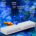 30 Pcs Aquarium Foam Filter Pads - 30ppi Replacement White Filter Pads for Fluval Fx4, Fx5, Fx6