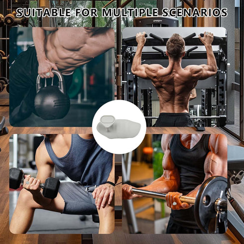 GRSECPO Weight Lifting Deadlift Rows-Rubber Anti-Slip Ergonomic Lifting Gloves for Men and Women Training Palm