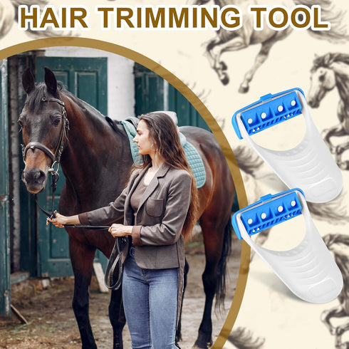 LIUBUJINGYING 48 Trimmer Pcs Horse Clippers Horse Grooming Razor Disposable Grooming Razor Horse Shaver Kit Fit