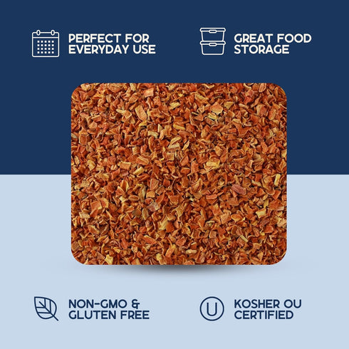 Backpacking, 15 Harmony House Foods Dehydrated Diced Carrots - Air Dried Vegetables for Soup and Cooked Dishes, Great