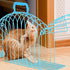 Balacoo Cat Bath Box, Cat Drying Cage for Scratch Resistance, Multipurpose Grooming House Dryer Cage, Blue
