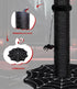 PuzzlePaw Gothic Cat Scratching Post with Spider Dangling Toys for Indoor Cats, Halloween Spooky Cat Scratcher,Activity