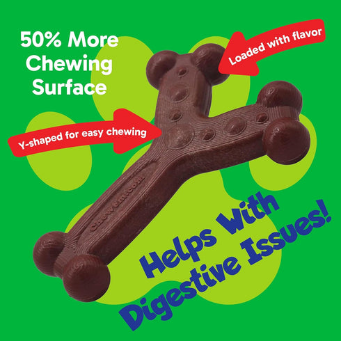 Chew'ems Durable Chew Toys for Small Dogs | Safe, Long-Lasting & Flavorful Bacon-Flavored Chew Dog Toys
