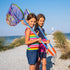 PLUSINNO Kids Fishing Net, Telescopic Lightweight Landing Net with Aluminum Pole Handle and Nylon Mesh for Outdoor