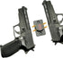 MIJIG 2 Pack 25 Magnetic Gun Holders Soft Rubber Coated Pounds Gun Magnets for Handguns, Rifles, Shotguns, Pistols