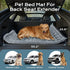 53" 24") Backseat Dog Bed Mat for Car, Dog Car Seat Cover for Back Seat, Pet Car Blanket Soft and Comfortable, Upgraded