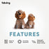 fabdog Fluffies Dog Toys - Squeaky Plush Dog Toy for All Breeds, Cute Animal-Themed Puppy Gift